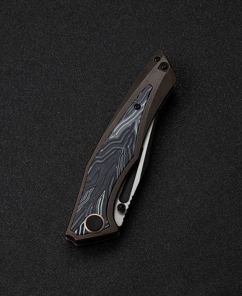BESTECH TOGATTA BT2102B Titanium+G10 Inlay Handle: 3.74" M390 Blade