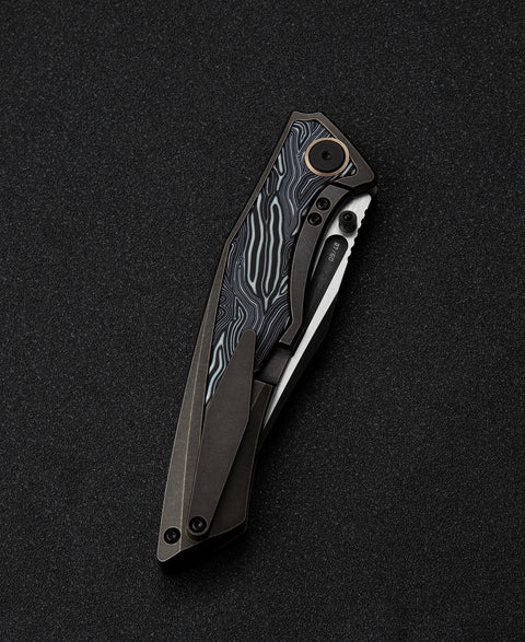 BESTECH TOGATTA BT2102B Titanium+G10 Inlay Handle: 3.74" M390 Blade