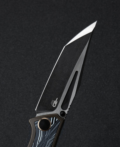 BESTECH TOGATTA BT2102B Titanium+G10 Inlay Handle: 3.74" M390 Blade