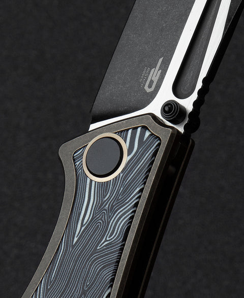 BESTECH TOGATTA BT2102B Titanium+G10 Inlay Handle: 3.74" M390 Blade
