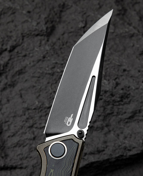 BESTECH TOGATTA BT2102E Titanium+G10 Inlay Handle: 3.74" M390 Blade