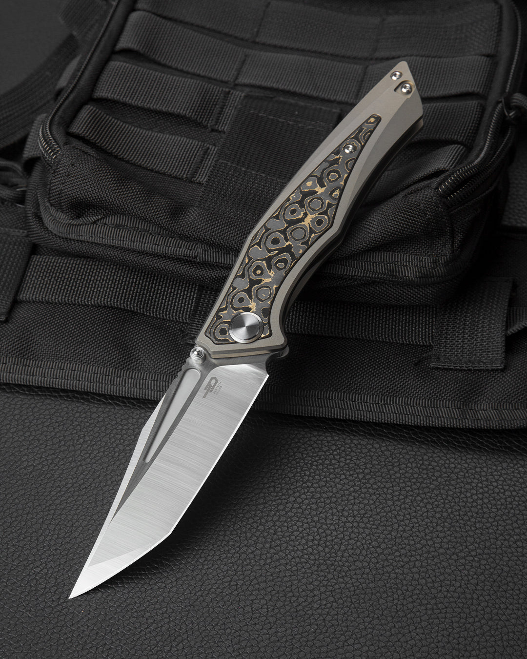BESTECH TOGATTA BT2102G Titanium +Damascus Copper Carbon Fiber