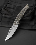 BESTECH TOGATTA BT2102G Titanium +Damascus Copper Carbon Fiber Inlay  Handle: 3.74