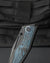 BESTECH TOGATTA Titanium +Black & Blue Carbon Fiber Inlay Handle: 3.74" M390 Blade BT2102H
