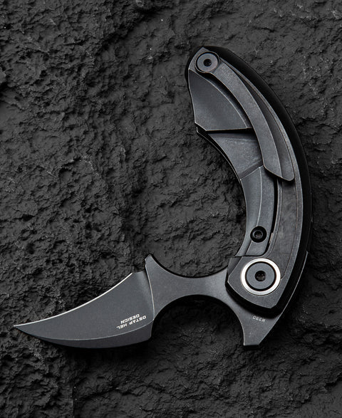 BESTECH STRELIT BT2103L Titanium+Marbon Fiber Inlay Handle: 2.19" M390 Blade
