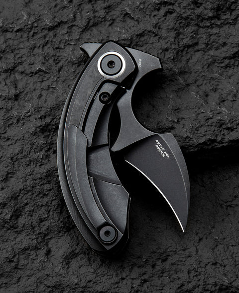 BESTECH STRELIT BT2103L Titanium+Marbon Fiber Inlay Handle: 2.19" M390 Blade