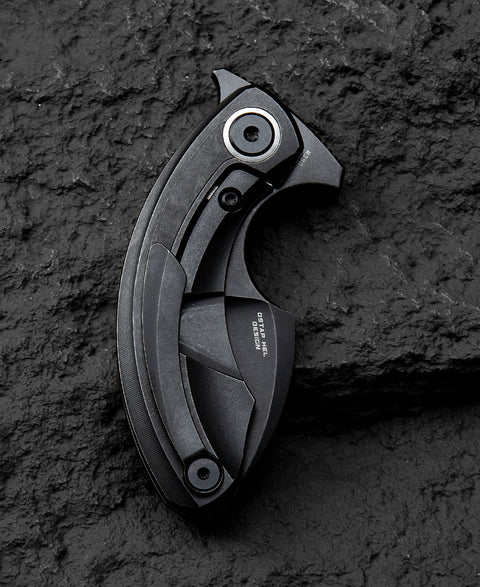 BESTECH STRELIT BT2103L Titanium+Marbon Fiber Inlay Handle: 2.19" M390 Blade