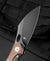 BESTECH NOGARD Titanium+Natural Canvas Micarta Inlay Handle: 3.35" M390 Blade BT2105F