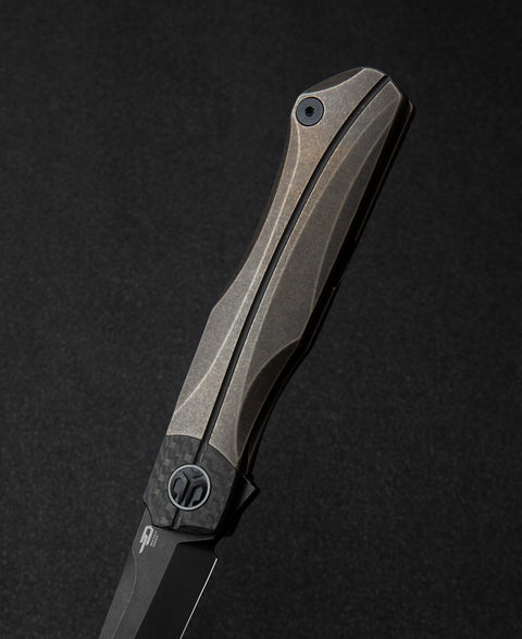BESTECH THYRA BT2106C Titanium+Carbon Fiber Inlay Handle: 3.56" M390 Blade