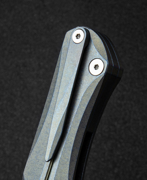 BESTECH THYRA BT2106D Titanium+Red Copper inlay Handle: 3.56" M390 Blade