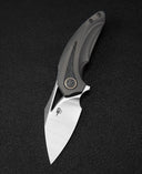 BESTECH NUKE BT2107C Titanium+Black Green G10 Handle: 2.65