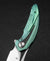 BESTECH NUKE Titanium+Black Green G10 Handle: 2.65" M390 Blade BT2107D
