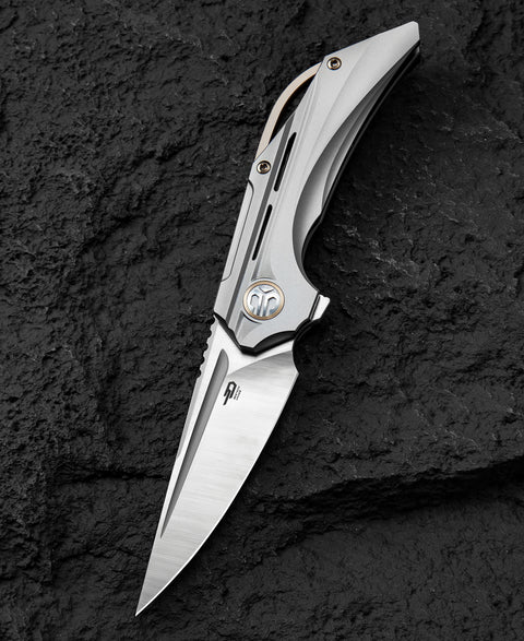 BESTECH VIGIL BT2201A Titanium Handle: 3.27" M390 Blade