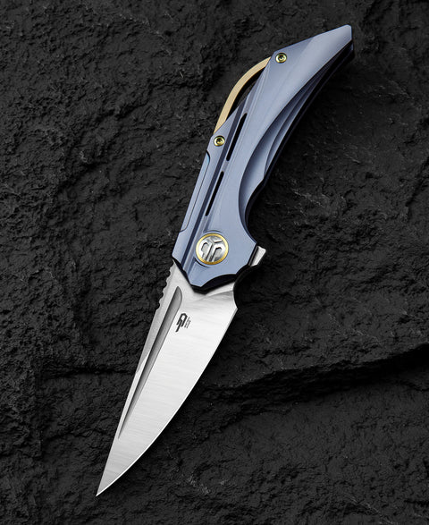 BESTECH VIGIL BT2201B Titanium Handle: 3.27" M390 Blade