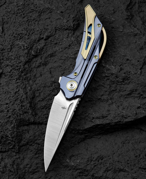 BESTECH VIGIL BT2201B Titanium Handle: 3.27" M390 Blade