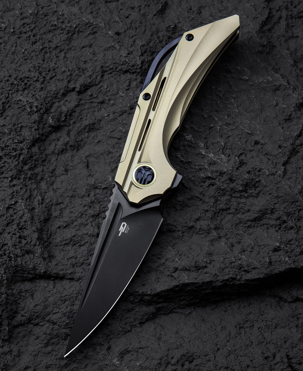 BESTECH VIGIL BT2201E Titanium Handle: 3.27" M390 Blade– Bestech Knives