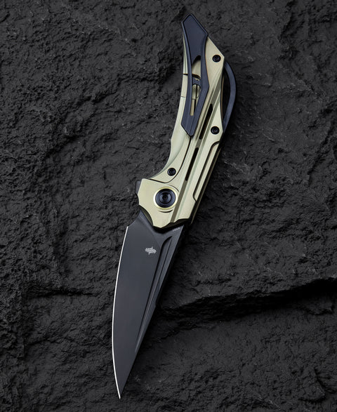 BESTECH VIGIL BT2201E Titanium Handle: 3.27" M390 Blade