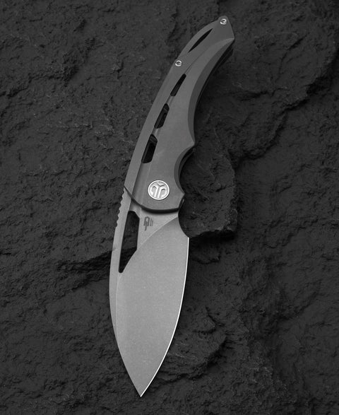 BESTECH FAIRCHILD BT2202B Titanium Handle: 3.97" S35VN Blade