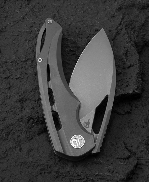 BESTECH FAIRCHILD BT2202B Titanium Handle: 3.97" S35VN Blade