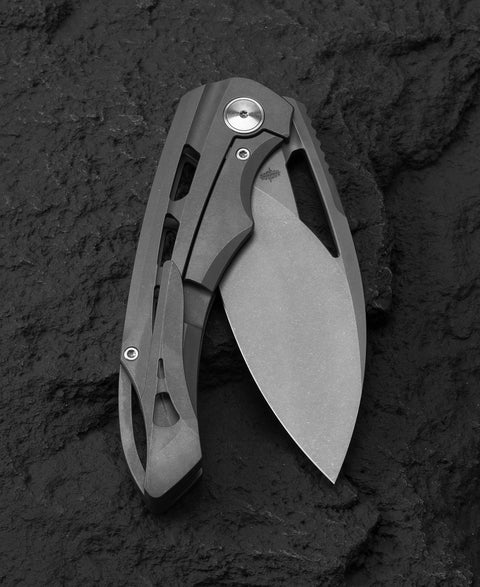 BESTECH FAIRCHILD BT2202B Titanium Handle: 3.97" S35VN Blade