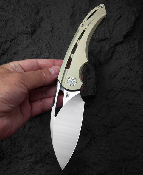 BESTECH FAIRCHILD BT2202D Titanium Handle: 3.97" S35VN Blade