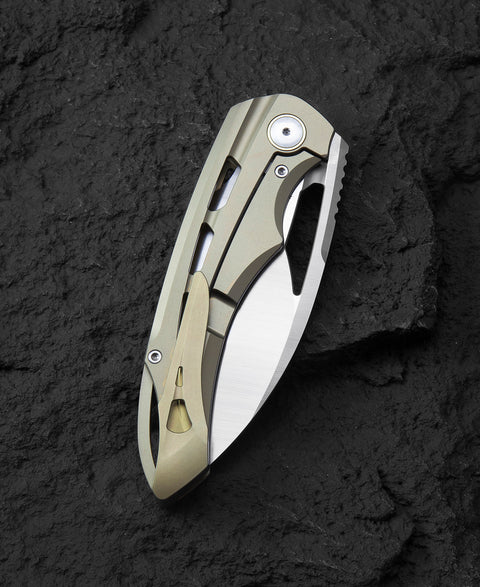 BESTECH FAIRCHILD BT2202D Titanium Handle: 3.97" S35VN Blade