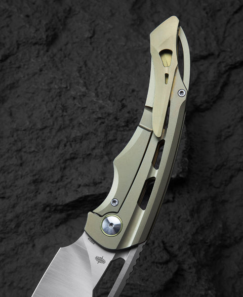 BESTECH FAIRCHILD BT2202D Titanium Handle: 3.97" S35VN Blade