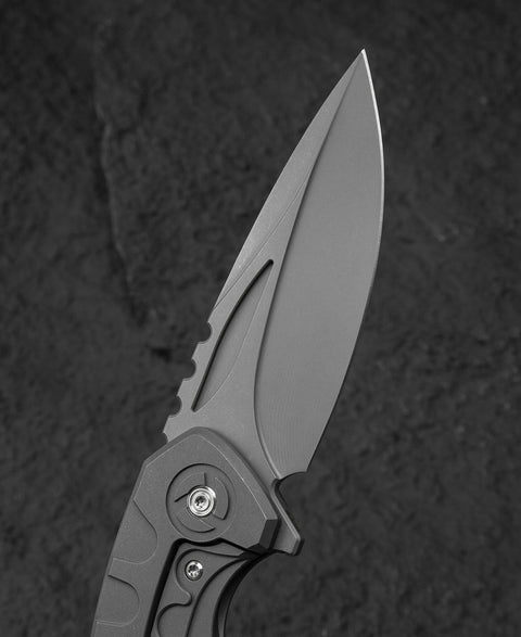 BESTECH BUWAYA BT2203A Titanium Handle: 3.54" M390 Blade