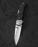 BESTECH TONIC BT2204D Titanium+Marble Carbon Fiber Inlay Handle: 2.89