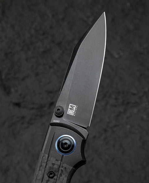 BESTECH TONIC BT2204E Titanium+Carbon fiber inlay Handle: 2.89" M390 Blade