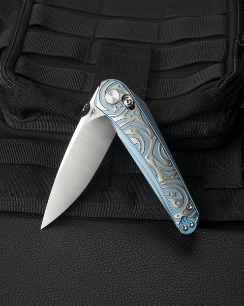 BESTECH MOTHUS BT2206A Titanium Handle: 3.47" M390 Blade