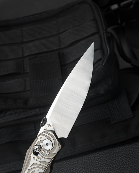 BESTECH MOTHUS BT2206B Titanium Handle: 3.47" M390 Blade