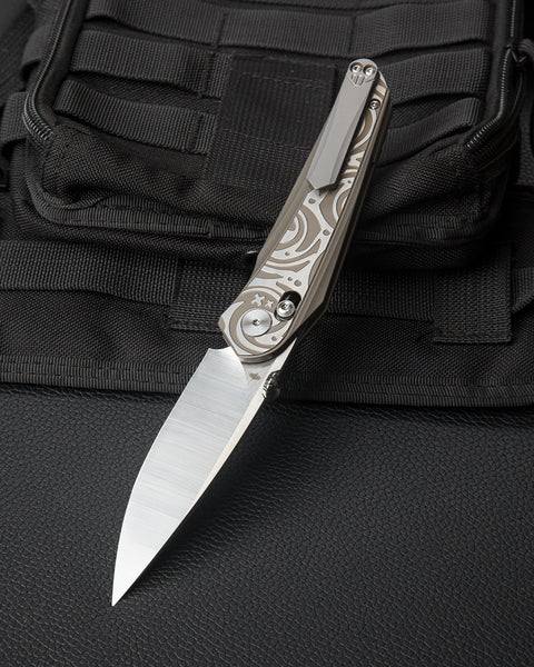 BESTECH MOTHUS BT2206B Titanium Handle: 3.47" M390 Blade
