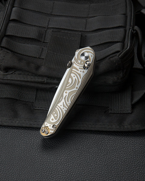 BESTECH MOTHUS BT2206B Titanium Handle: 3.47" M390 Blade