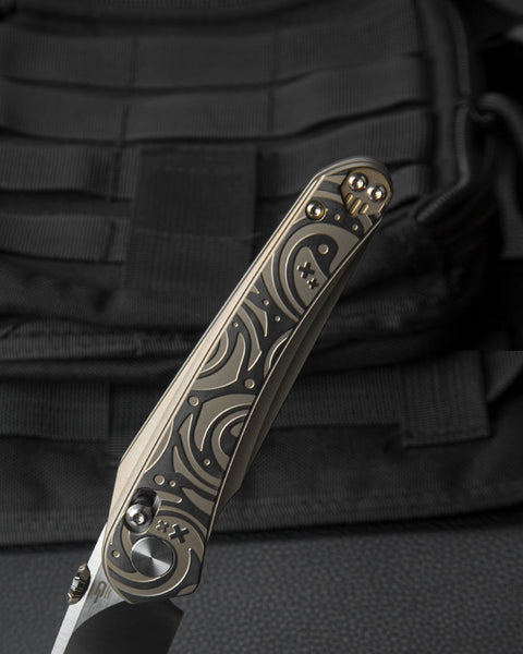 BESTECH MOTHUS BT2206B Titanium Handle: 3.47" M390 Blade