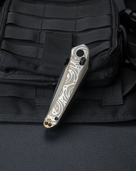 BESTECH MOTHUS BT2206C Titanium Handle: 3.47" M390 Blade