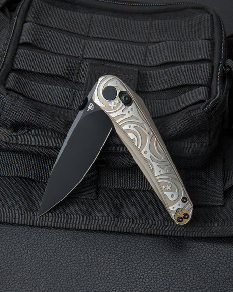 BESTECH MOTHUS BT2206C Titanium Handle: 3.47" M390 Blade