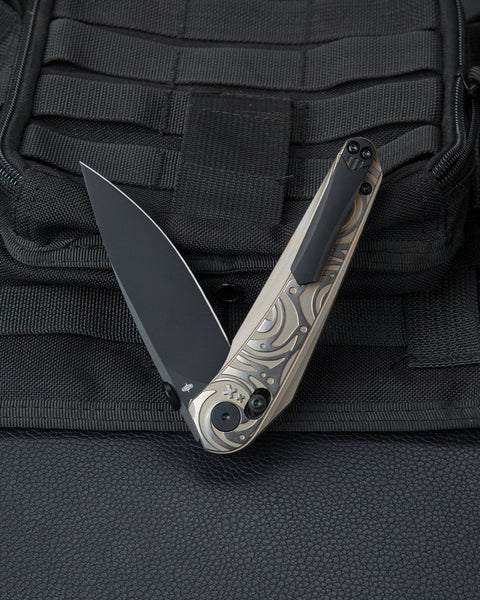 BESTECH MOTHUS BT2206C Titanium Handle: 3.47" M390 Blade