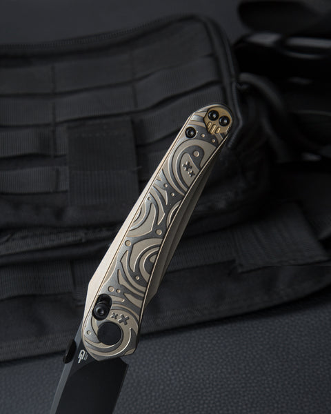 BESTECH MOTHUS BT2206C Titanium Handle: 3.47" M390 Blade