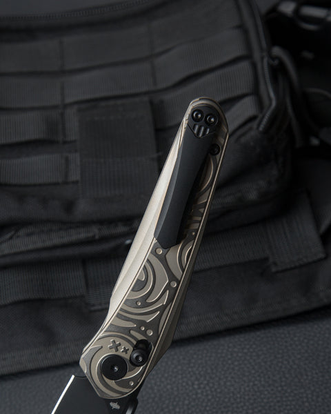 BESTECH MOTHUS BT2206C Titanium Handle: 3.47" M390 Blade