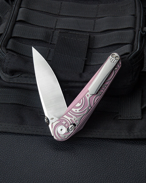 BESTECH MOTHUS BT2206D Titanium Handle: 3.47" M390 Blade