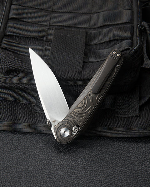 BESTECH MOTHUS BT2206F Titanium Handle: 3.47" M390 Blade