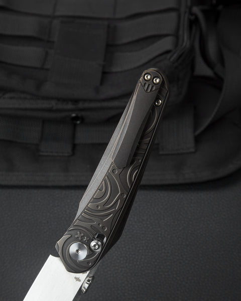 BESTECH MOTHUS BT2206F Titanium Handle: 3.47" M390 Blade