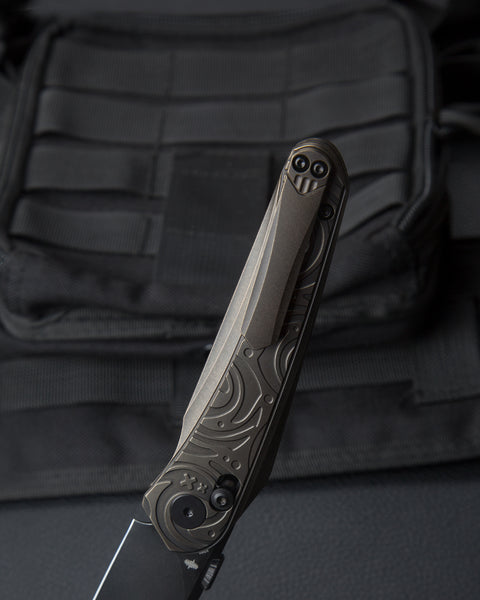 BESTECH MOTHUS BT2206G Titanium Handle: 3.47" M390 Blade