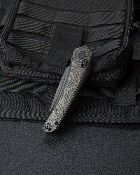 BESTECH MOTHUS BT2206G Titanium Handle: 3.47" M390 Blade