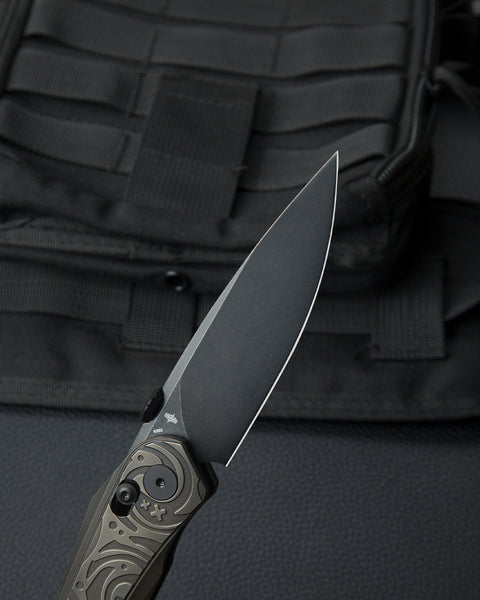 BESTECH MOTHUS BT2206G Titanium Handle: 3.47" M390 Blade