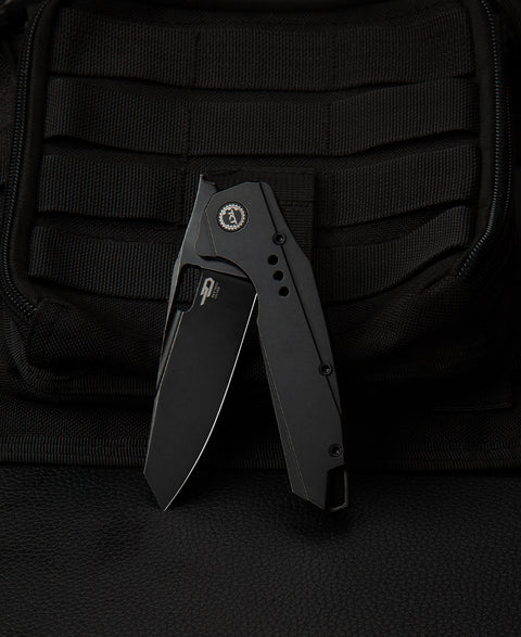 BESTECH NYXIE BT2209B Titanium Handle: 3.43" S35VN Blade