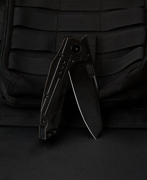 BESTECH NYXIE BT2209B Titanium Handle: 3.43" S35VN Blade