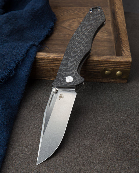 BESTECH KEEN II BT2301A Titanium +Carbon Fiber Handle: 4.19" S35VN Blade