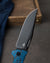 BESTECH KEEN II Black blue G10+Titanium Handle: 4.19" S35VN Blade BT2301D